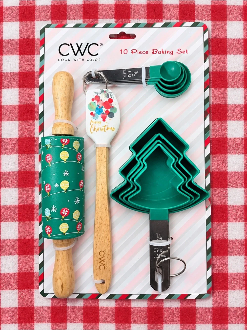 CWC Cook With Color Christmas Cookie Baking Set